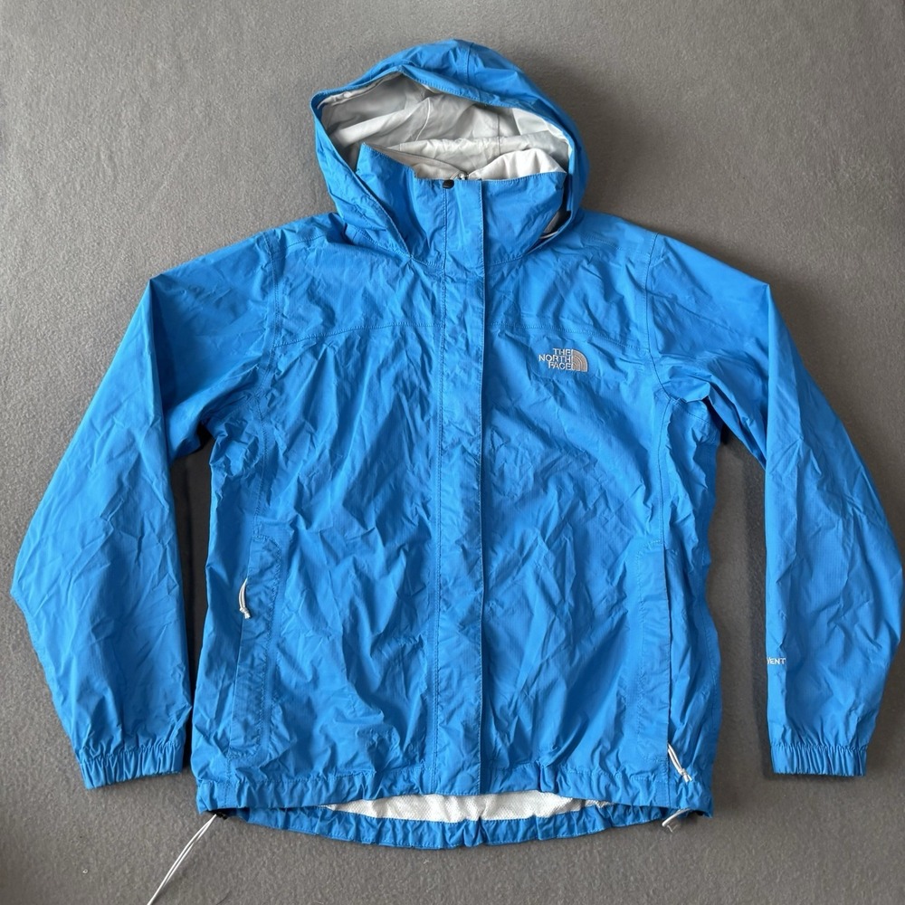 The North Face HyVent Women's M Rain Windbreaker Jacket Lightweight Hooded Trail